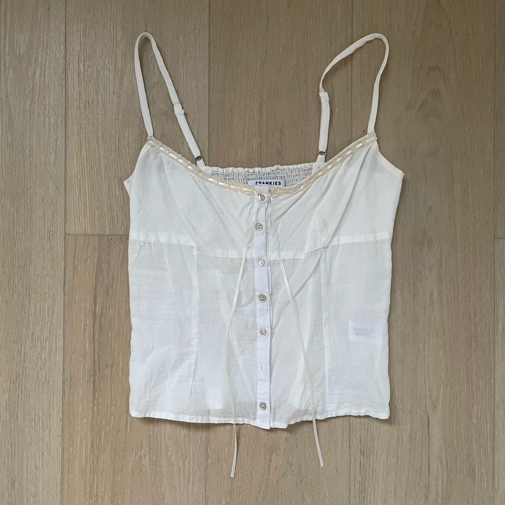 Frankie's Bikinis Evangelina Button Up
Tank - Picture 3 of 5